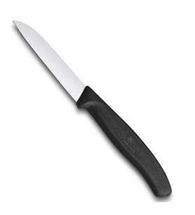 Victorinox Soyma Bıçağı 8cm Düz Ağızlı Siyah