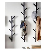 Lyla Concept Fidan Metal Antre Çanta ,banyo Bornoz ve Havlu Askılık (50CM) (Siyah)