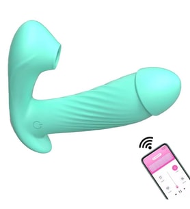 Astarre USB Şarjlı Telefondan Kumandalı Isıtıcılı Klitoris Emme Fonksiyonlu Teknolojik Vibratör