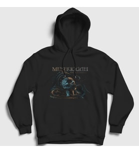 Presmono Unisex Siyah Dissonance Meshuggah Kapüşonlu Sweatshirt 164138tt