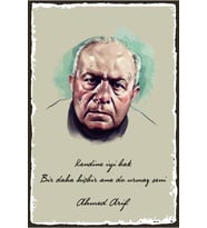 Ahmed Arif Temalı Ahşap Tablo / Poster