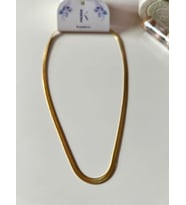 İpekish  45 cm Gold Paslanmaz Çelik İtalyan Zincir Kolye  Zarif, Sağlam, Modern (Sarı Altın)