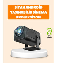 Mey İthalat® Otomatik Dikey Düzeltmeli ve Manuel Zoom Fonksiyonlu Akıllı Projektör