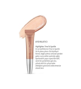 FARMASİ MİDNİGHT TOUCH YUMUŞAK SÜNGER UÇLU LİKİT HİGHLİGHTER TİME TO SPARKLE 12 ML (Pembe)