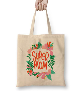 En Çok Satılan Supermom Süperanne 04 Bez Çanta Uzun Saplı