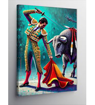 Kanvas Tablo Matador ve Boğa Dansı