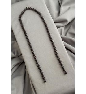 Hematit Doğal Taş Mat Siyah Rondela Kesim 6x4mm Dizi [AA]