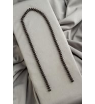 Hematit Doğal Taş Mat Siyah Rondela Kesim 6x4mm Dizi [AA]