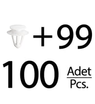 Opel için Döşeme Klipsi- 100 Adet