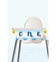 Baby Shark Temalı ONE Banner *Kalın Kağıt