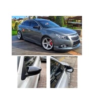 chevrolet cruze sedan parlak siyah boyalı yarasa ayna kapağı