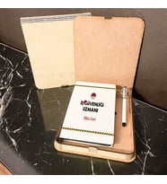 İş Güvenliği Uzmanı Ahşap Kutulu Defter Kalem Set 002