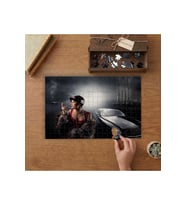 Lüks Araba- Şehir Manzarası Tasarımı 240 parça Ahşap Puzzle Ahşap Kutuda MP00680