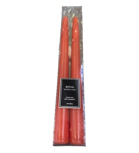 KIRMIZI KONİK ŞAMDAN MUM 25,5 CM