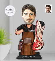 Kişiye Özel Kasap Erkek Ahşap Eco Biblo -4