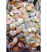 2 Kg Çok Amaçlı Dekoratif Büyük Çakıl Taşı - Doğal Deniz Taşı