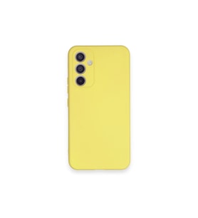Samsung Galaxy A34 5g Kılıf Nano İçi Kadife Silikon - Sarı