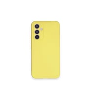 Samsung Galaxy A34 5g Kılıf Nano İçi Kadife Silikon - Sarı