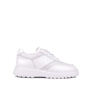 Shoetyle - Hakiki Deri Beyaz Renk Günlük Erkek Sneaker - 115-K643