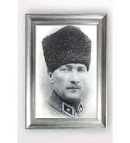 Gümüş Çerçeveli Atatürk Tablo cv798