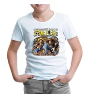 One Piece - Rope Beyaz Çocuk Tshirt