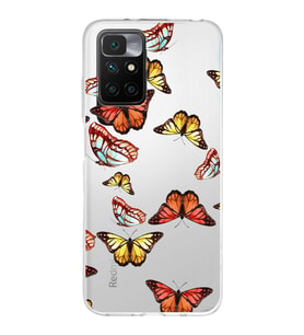 PrintiFy Xiaomi Redmi 10 ile Uyumlu 1mm Slim Fit Water Color 2 Baskılı Şeffaf  Kılıf