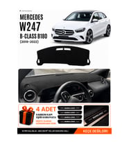 MERCEDES W247 B180 B CLASS (2019-2022) Uyumlu Torpido Örtüsü Torpido Kılıfı - Siyah