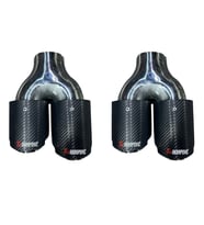 90 MM KARBON ÇİFTLİ SOL EGZOZ UCU