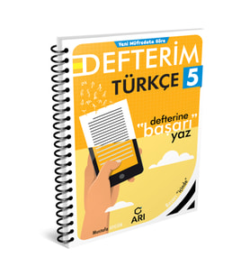 Arı Yayıncılık 5. Sınıf Türkçe Defterim (Çok Renkli)