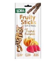 Lora Ton Balıklı Balkabaklı Kedi Stick Ödül 3x5gr (Kahverengi)
