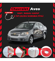 Chevrolet Aveo Oto Araç Kapı Koruma Fitili 5metre Parlak Kırmızı Renk