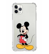 Apple iPhone 11 Pro Uyumlu Köşe Korumalı Antişok  Kapak Mickey Mouse Tasarımlı Şeffaf  Kılıf