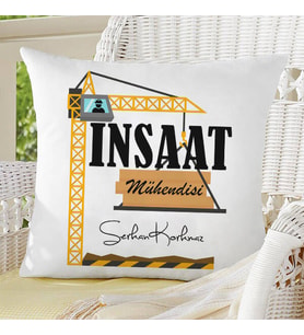 Kişiye Özel İnşaat Mühendislerine Özel Yastık