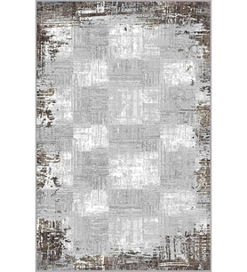 Eliana Home Baskılı, Yıkanabilir Kaymaz Taban Salon Halısı LNA0522 100x150 cm (Gri)