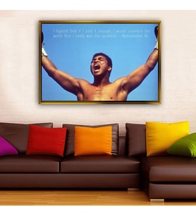Altın Çerçeveli dekoratif tablo a2094 (Gold)