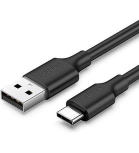 2.0 A USB-A & USB-C, Şarj ve Data Kablosu, 25 Santimetre, Siyah, 60114