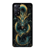 Xiaomi Redmi Note 11 PRO Uyumlu Ejderha Tasarımlı Şeffaf Telefon Kılıfı