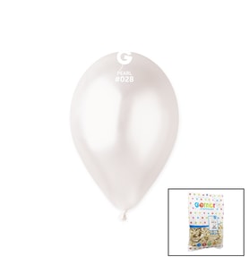 GM-110-28 METALİK - BEYAZ BALON 11&amp;apos;&amp;apos; - 28CM - 100 PARÇA (5680)