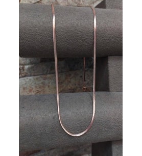 Gümüş 1,70 mm ince rose yassı yılan zincir uc7e1