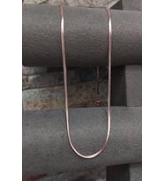 Gümüş 1,70 mm ince rose yassı yılan zincir uc7e1