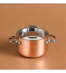 Karaca Powersteel 3Ply 316+ Çelik Mini Tencere 10 Cm Copper