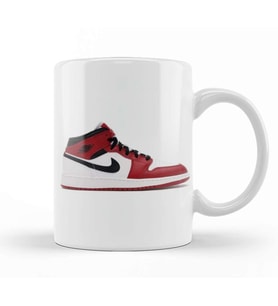 Jordan 1 Mid Chicago Gs Kupa Bardak Porselen