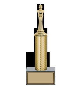 ODAK KUPA - Figürlü Kupalar - Satranç Figürlü Kupalar FG-007 A - 27 cm