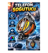 LED Işıklı Mıknatıslı Telefon Soğutucu – Ultra Sessiz Fan ve Aparatlı Bağlantı
