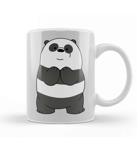 Panda Bear Kupa Bardak Porselen
