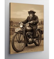 Kanvas Tablo Eski Dönem Motosiklet
