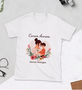 Canım Annem Baskılı Tshirt (Beyaz)