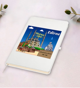 Edirne Tasarımlı Beyaz Defter