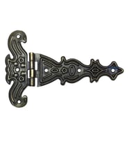 Dekoratif, Sac Tek Kuyruklu Menteşe - 69x102 Mm, Büyük, Antik, 1 Adet