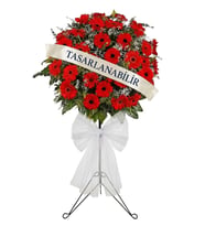 Premium Kırmızı Gerbera Ferforje Aranjmanı